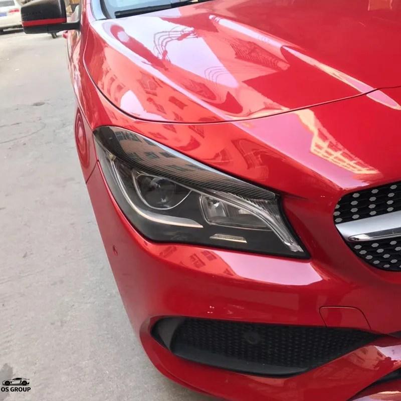 並行輸入品 ベンツ CLA フロント ヘッドライト アイライン ステッカー