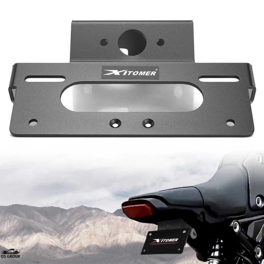 Grom Fender Eliminator Kit Rear Tail Tidy Fender Eliminator Kit For Honda Grom MSX 125 (2022-2024) - LED License Plate Light, Aluminum Bracket Led Tail Tidy With Light