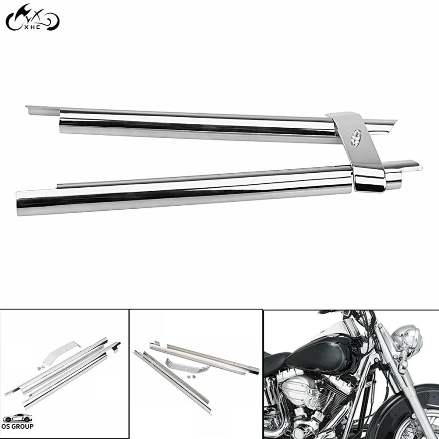 並行輸入品】 バイク メッキ フロント フレーム Down チューブ カバー