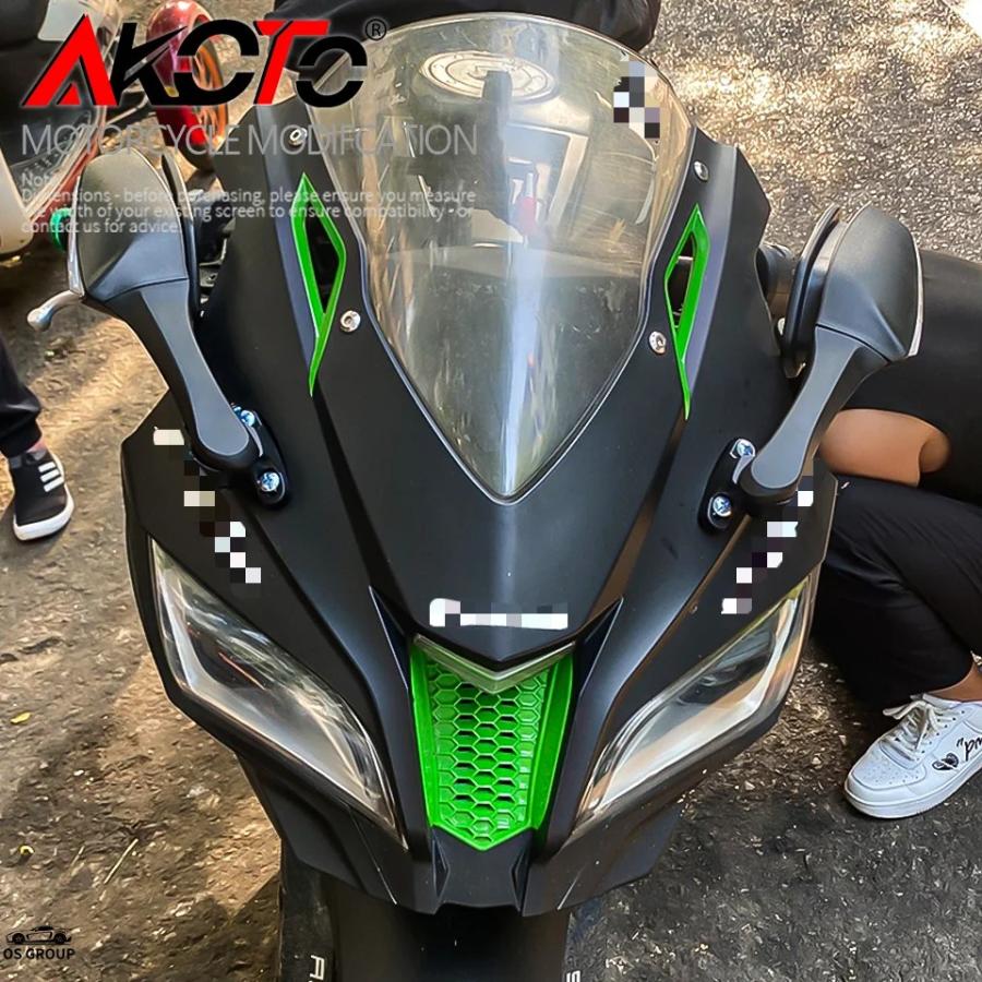 【春の大7800セール】 LEDウィンカー付き バイクミラー 並行輸入品 バイク リア サイド ミラー LED ウィンカー カワサキ ZX