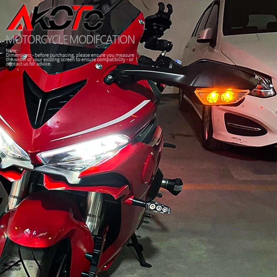 並行輸入品】 バイク リア サイド ミラー LED ウィンカー カワサキ ZX