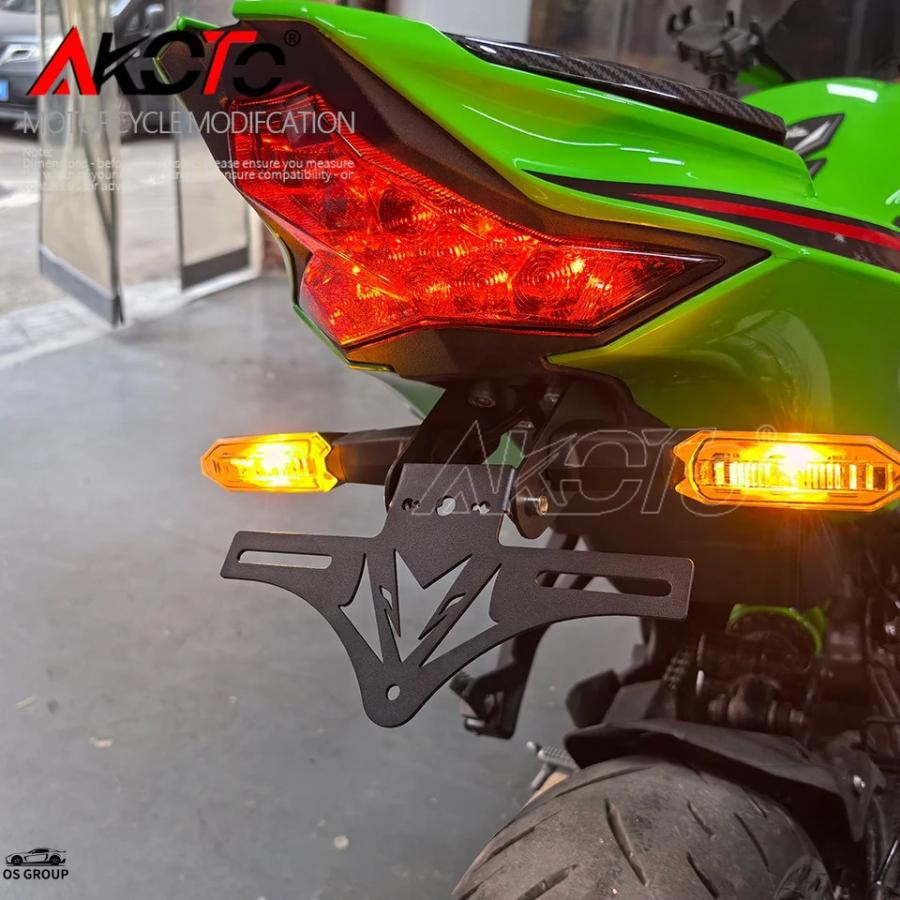 並行輸入品】 バイク テール プレート ホルダー ウィンカーs カワサキ