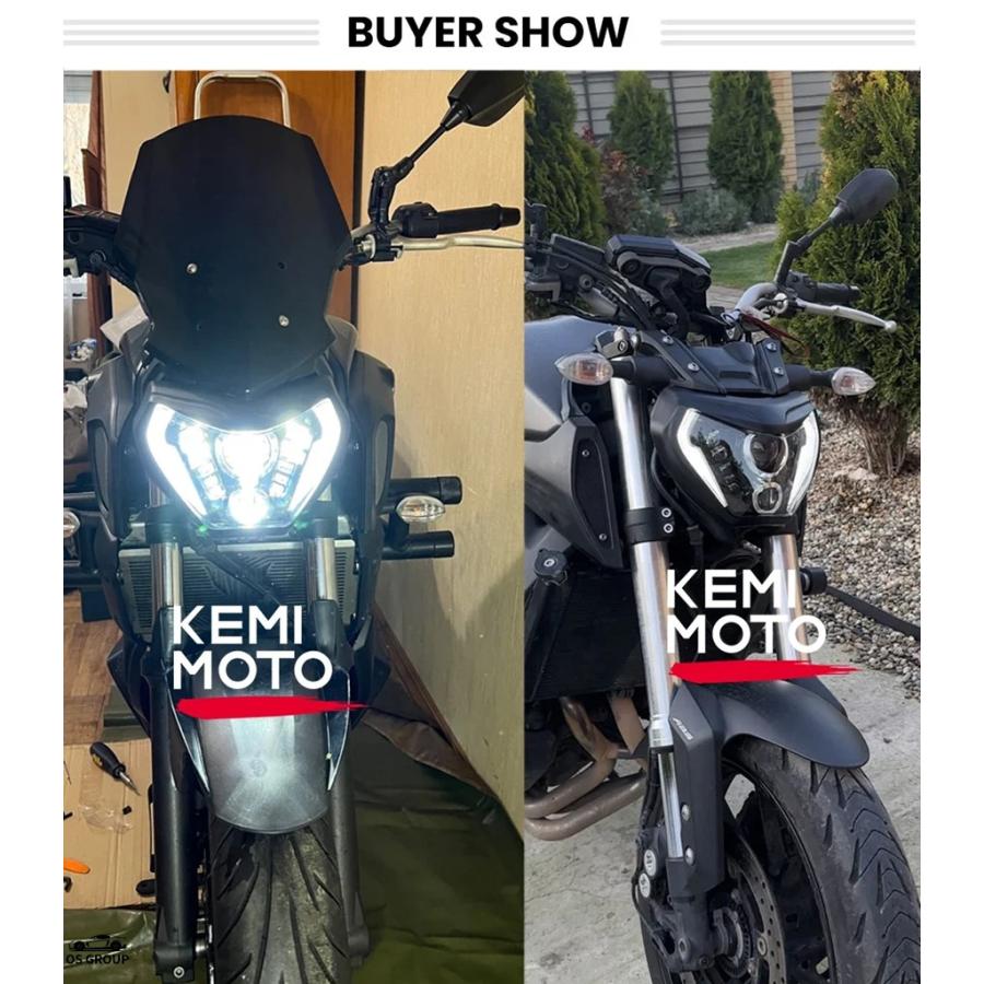 並行輸入品 MT09 ヘッドライト 2014年 -2016年 LED バイク アセンブリ