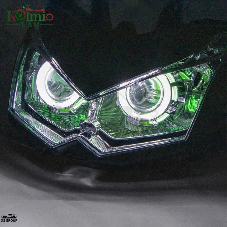 未使用プロジェクター KAWASAKI ZX25R NINJA プロジェクター ヘッドライト デーモンアイ