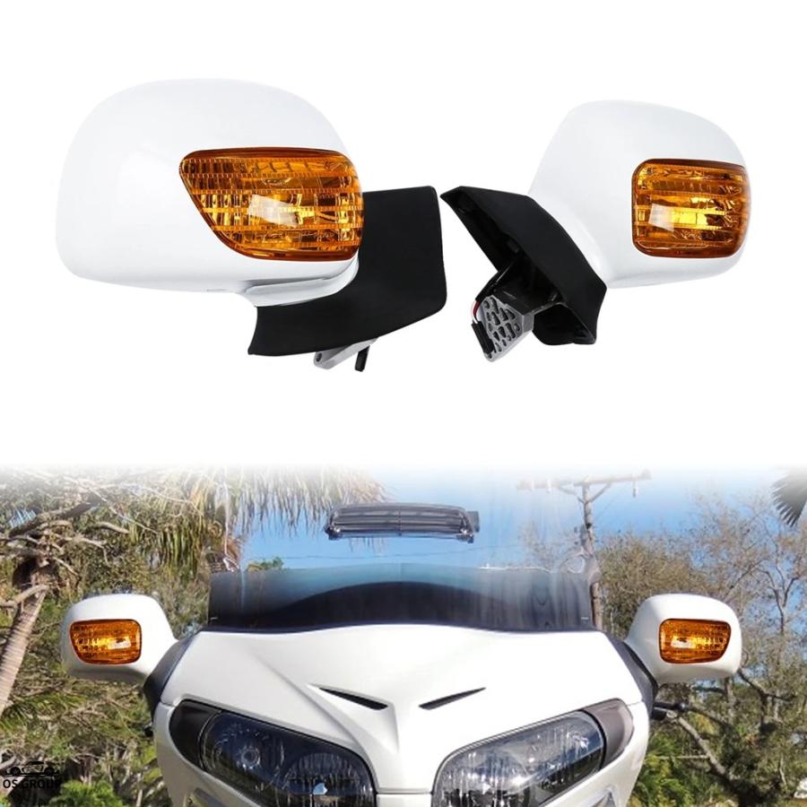 並行輸入品 バイク リア サイド ミラー ウィンカー ホンダ ゴールド