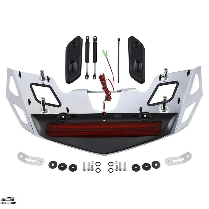 【並行輸入品】 バイク リア トランク ラゲッジ ラック LED ブレーキ ライト ランプ ホンダ GL1800 2021年 2022年 2023 カスタム パーツの画像