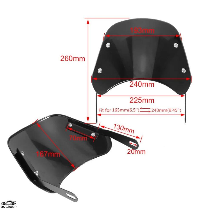 並行輸入品 トライアンフ スクランブラー 900 1200 XE XC 風よけ 風防