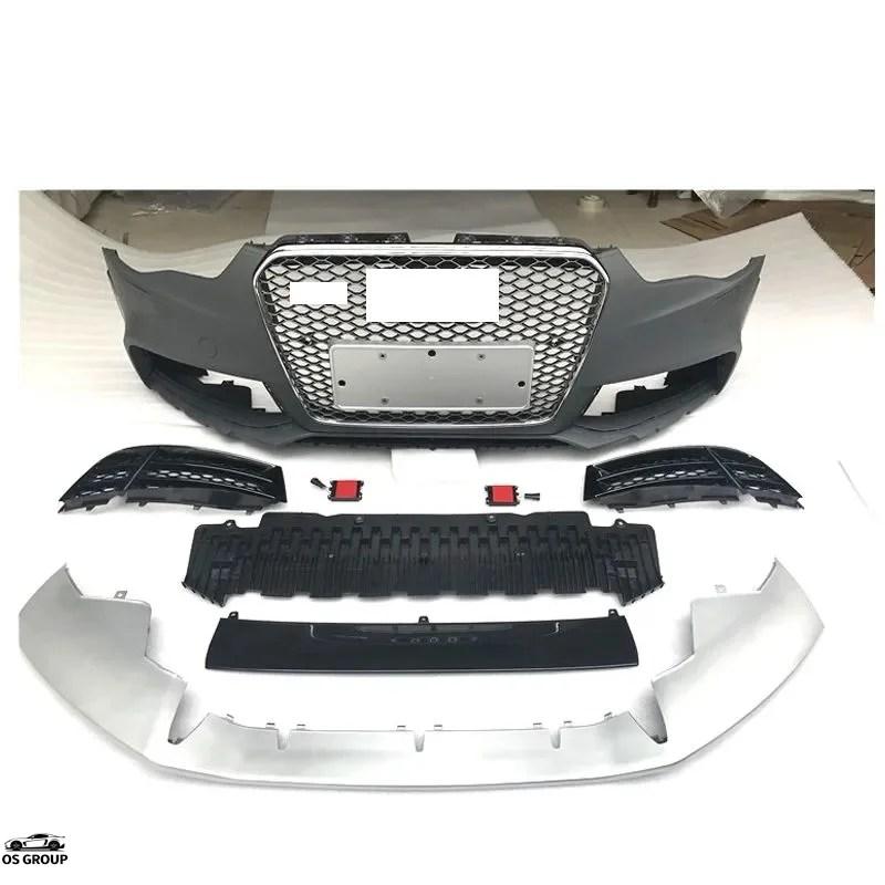 【並行輸入品】 アウディ A5 2008年-2016年 RS5 スポーツ バージョン フロント バンパー グリル カスタム パーツの画像