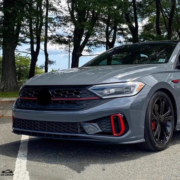 【並行輸入品】 キット グリル マスク ラジエーター グリル フロント バンパー ネット アセンブリ フォルクスワーゲン vw サギター ジェッタ GTI カスタム パーの画像