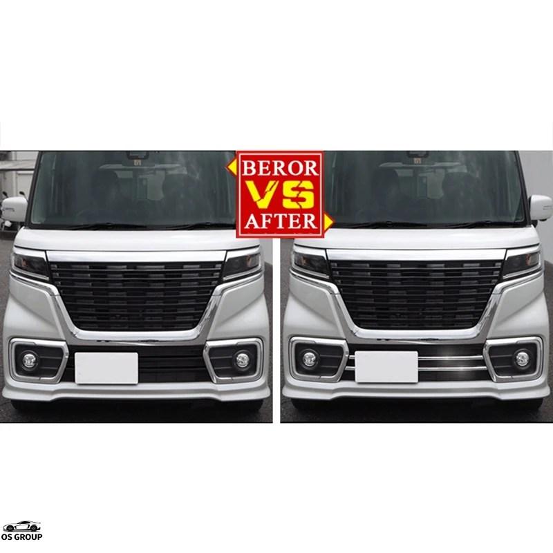 並行輸入品】 メッキ フロント グリル スズキ スペーシア カスタム