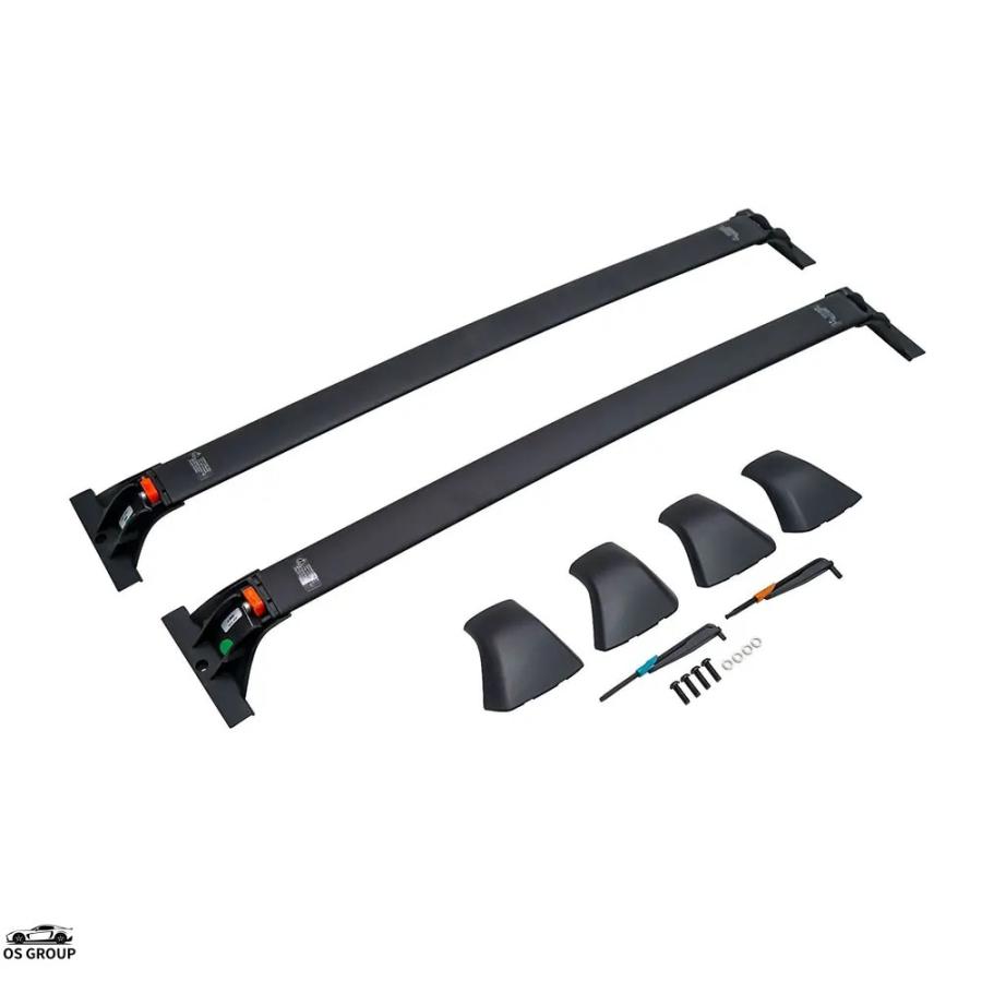 【並行輸入品】 2P All レクサス TX 2024 2025 アルミ ルーフ Rail ラックSクロス エスクロス バークロス エスクロスバー ラゲッジ キャリー ブラック カスタムの画像