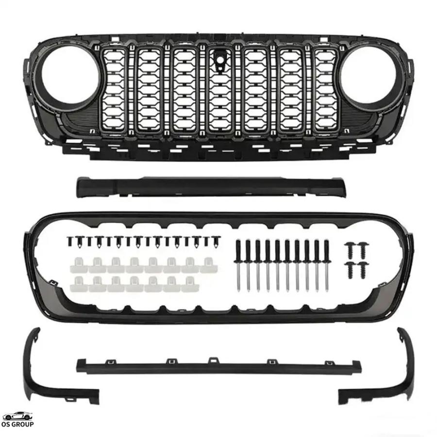並行輸入品】 フロント グリル メッシュ ジープ ラングラー JL 2018年