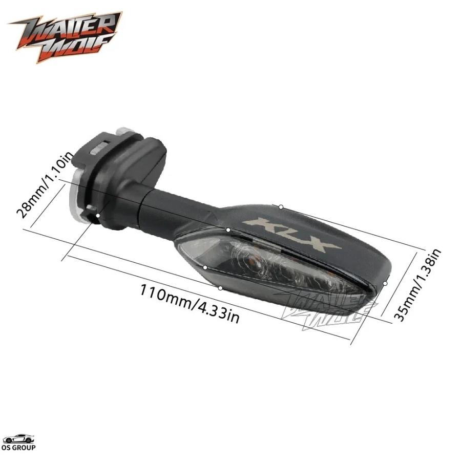 並行輸入品】 KLX250 LED フロント リア ウィンカー KLX 250 S/SF