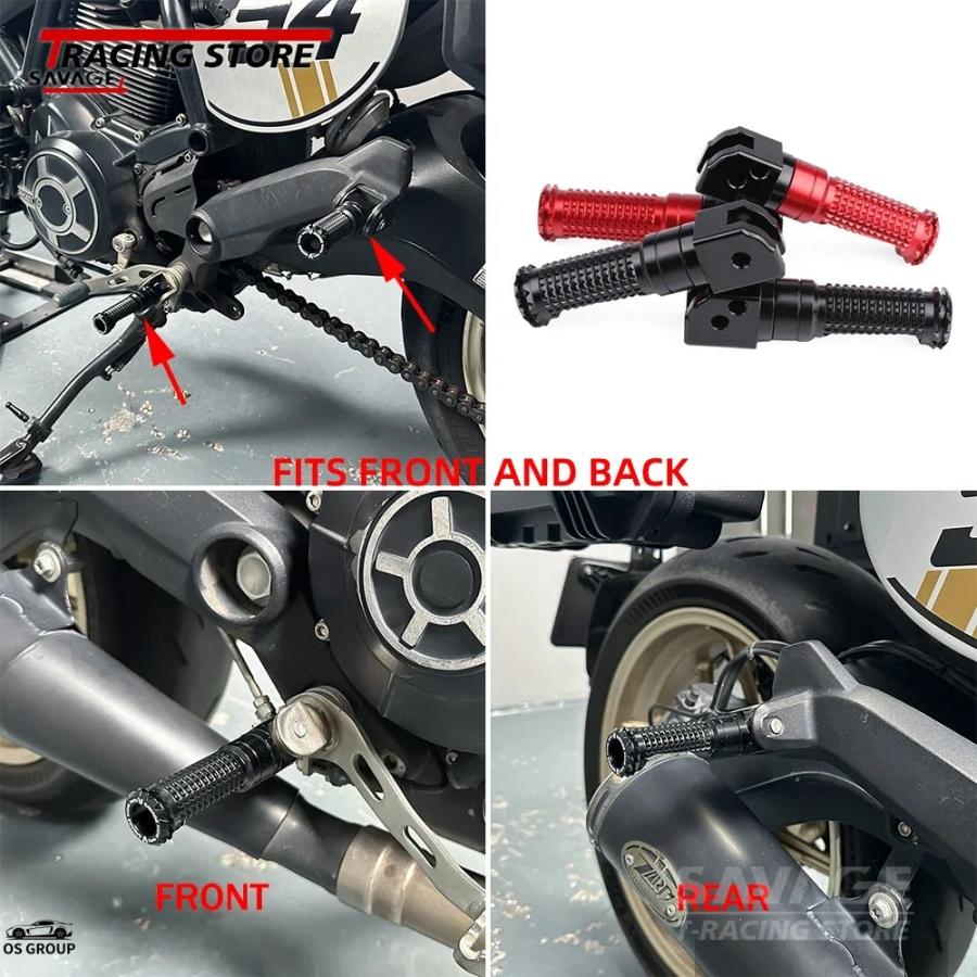 並行輸入品】 フット レスト ドゥカティ スクランブラー 400 Sixty2