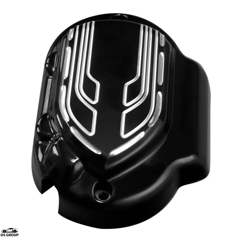 並行輸入品】 バイク トランスミッション サイド カバー ハーレー 
