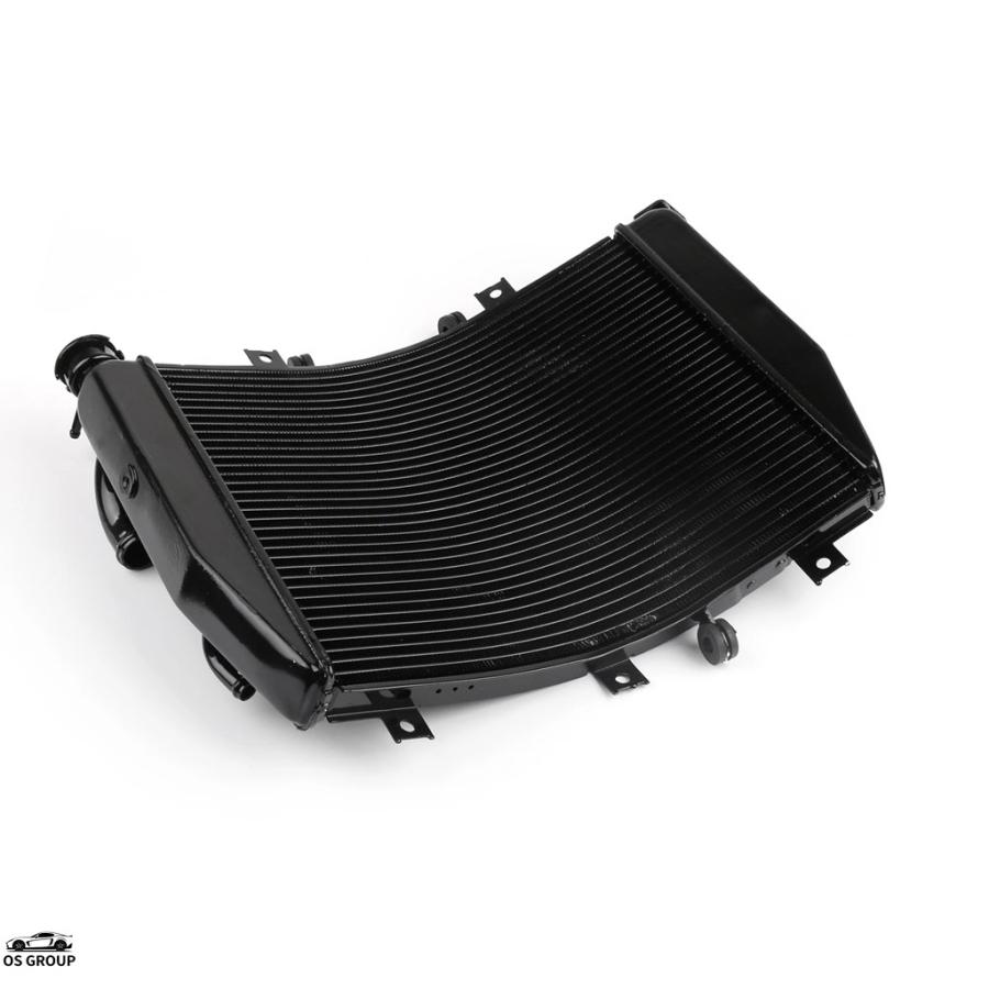 並行輸入品】 アルミ ブラック ラジエーター クーラー カワサキ