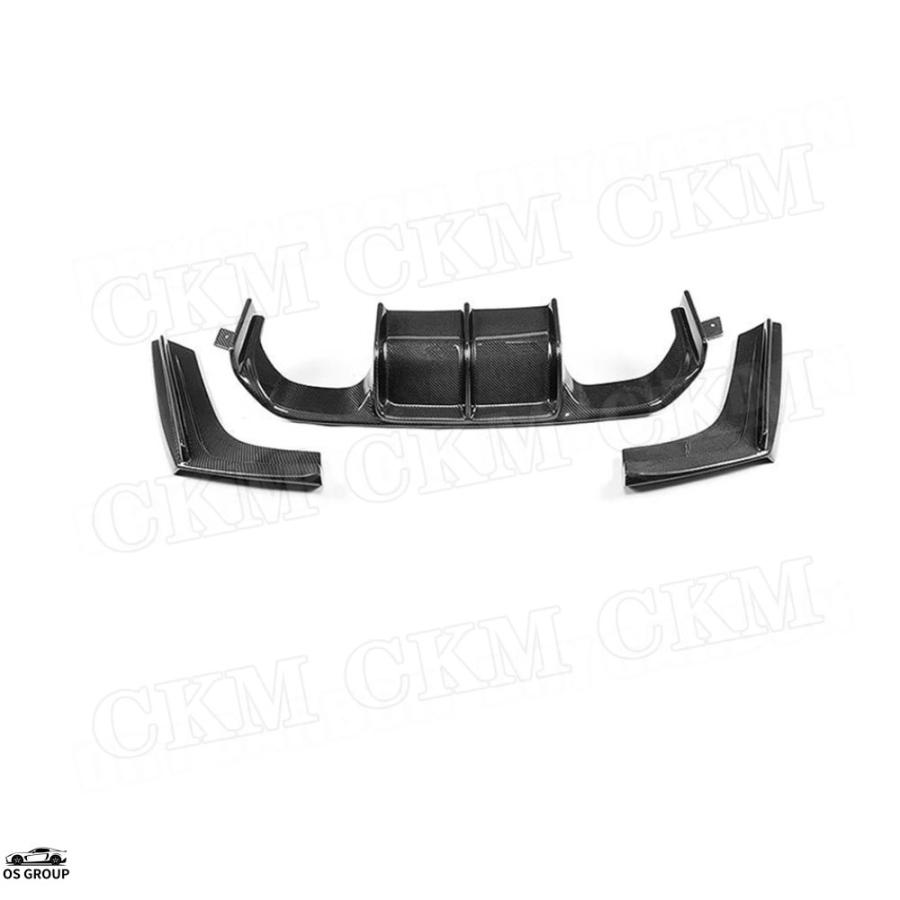 並行輸入品 カーボン リア バンパー リップ デュフューザー スポイラー BMW 3 4 シリーズ F80 M3 F82 F83 M4 2014年-2017年 V 3P カスタム パーツ_8