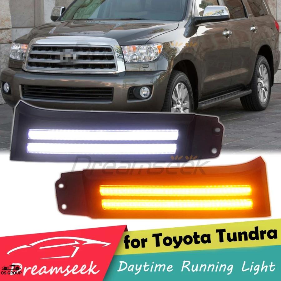 トヨタ タンドラセコイア用　LEDヘッドランプ DRL 並行輸入品 DRL ヘッドライト トヨタ タンドラ 2007年-2013年 セコイア