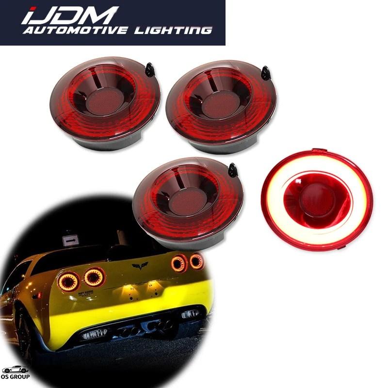 並行輸入品】 4P LED テールライト Assemblies リア ストップ ブレーキ