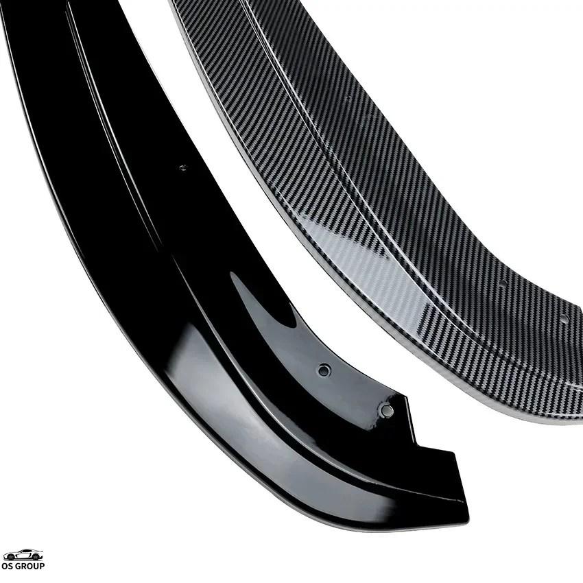 【並行輸入品】 ブラック フロント バンパー リップ スポイラー スプリッター BMW 3 シリーズ E90 E91 LCI フェイスリフト 325i 330i 2007年-2012年 カナードの画像