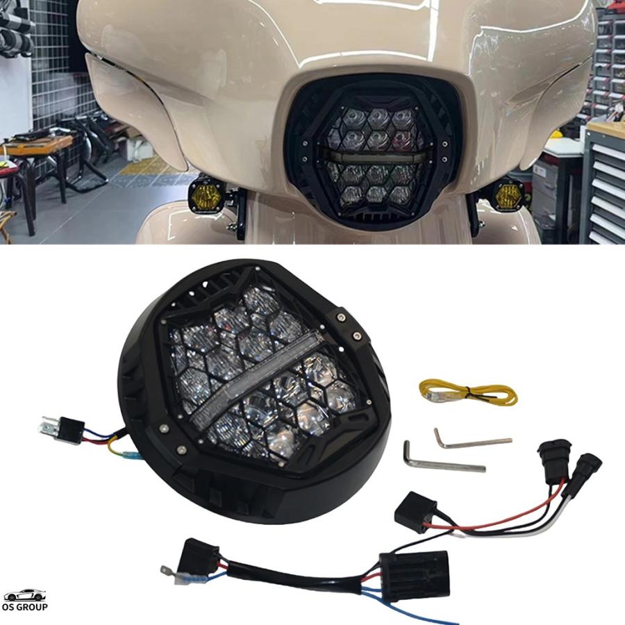並行輸入品 バイク 7 インチes LED ヘッドライト アセンブリ ハーレー