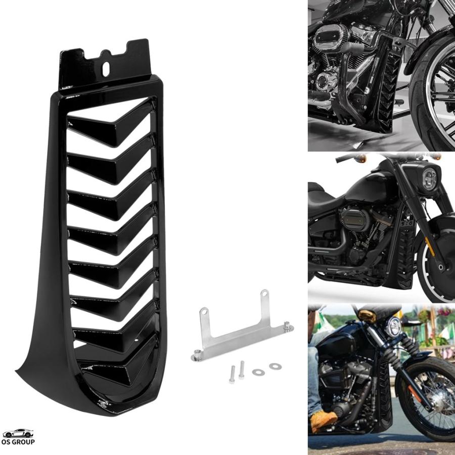 ハーレーブレイクアウトパーツ 並行輸入品】 フェアリング スポイラー ラジエーター ブラック カバー