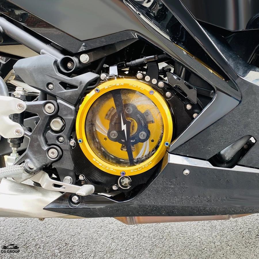 並行輸入品】 CNC エンジン レーシング クリア クラッチ カバー