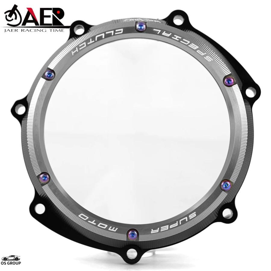 並行輸入品】 CNC エンジン レーシング クリア クラッチ カバー ヤマハ