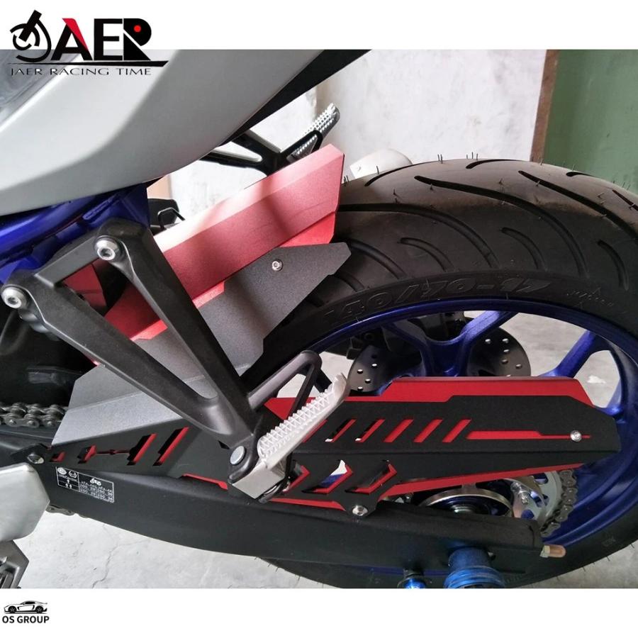 並行輸入品 MT03 MT25 R3 R25 リア チェーン ガード カバー フェンダー