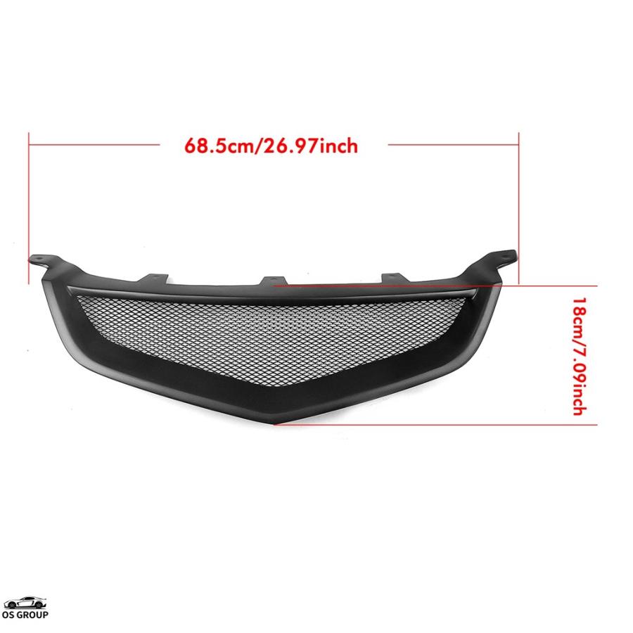 並行輸入品 フロント グリル ホンダ アコード CL7 Euro R アキュラ TSX