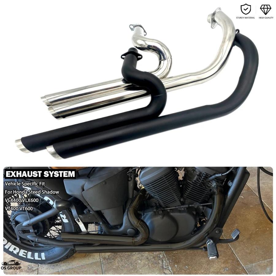 並行輸入品】 バイク s エキゾースト マフラー ホンダ スティード