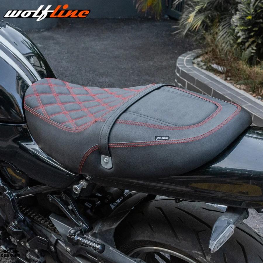 Z900R S用ブラックバイクシート パッド入り 並行輸入品】 WOLFライン ワン-Piece シート パッド サドル クッション