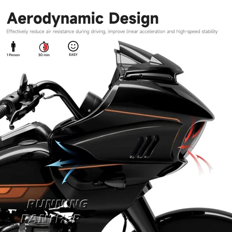 2019年　FLTRXSE CVOサイドフェアリング・チンスポイラーセット 並行輸入品 CVO ロードグライド カスタム リミテッド ウルトラ FLTRU