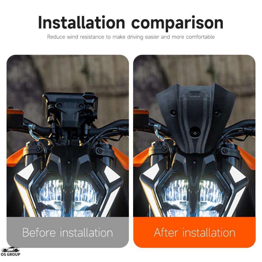並行輸入品 バイク フロント 風防スクリーン KTM 390 デューク 390 