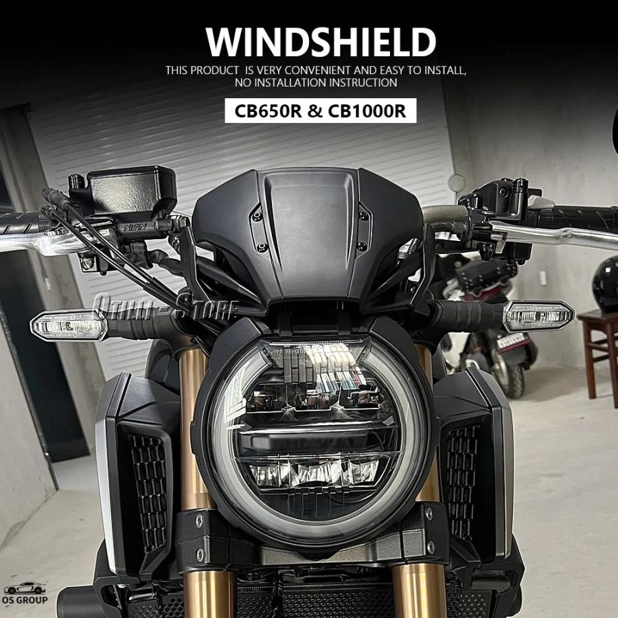 ホンダCB650R CB1000R Puig ウインドシールド クリアー Puig Semi
