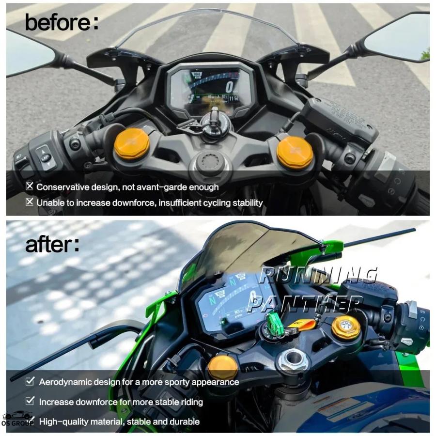 並行輸入品】 リア ミラー カワサキ ニンジャ ZX4R ZX4RR ZX-4R 2024