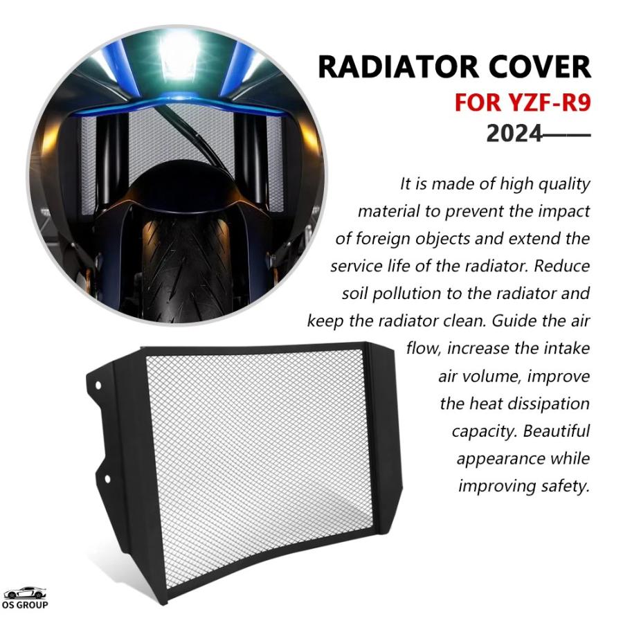 並行輸入品】 YZFR9 YZF R9 2025 YZF-R9 2024 バイク ラジエーター