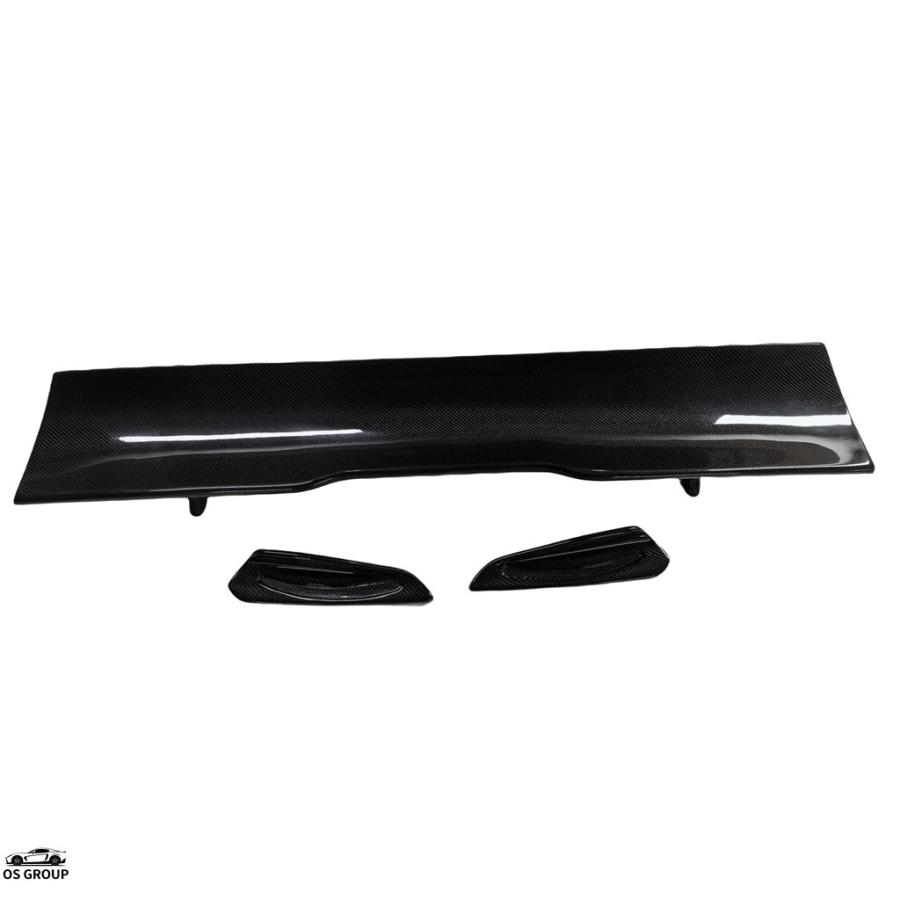【並行輸入品】 リア トランク スポイラー ウィング BMW 2 3 4 シリーズ M2 M3 M4 F22 F80 F82 F30 本物 カーボン テール テールゲート スプリッター リップ カの画像