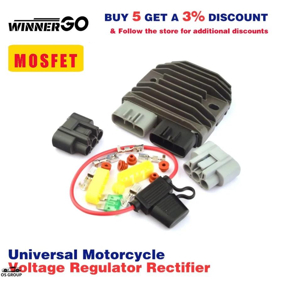 並行輸入品】 MOSFET 汎用 整流器 バイク 電圧 レギュレータ Three