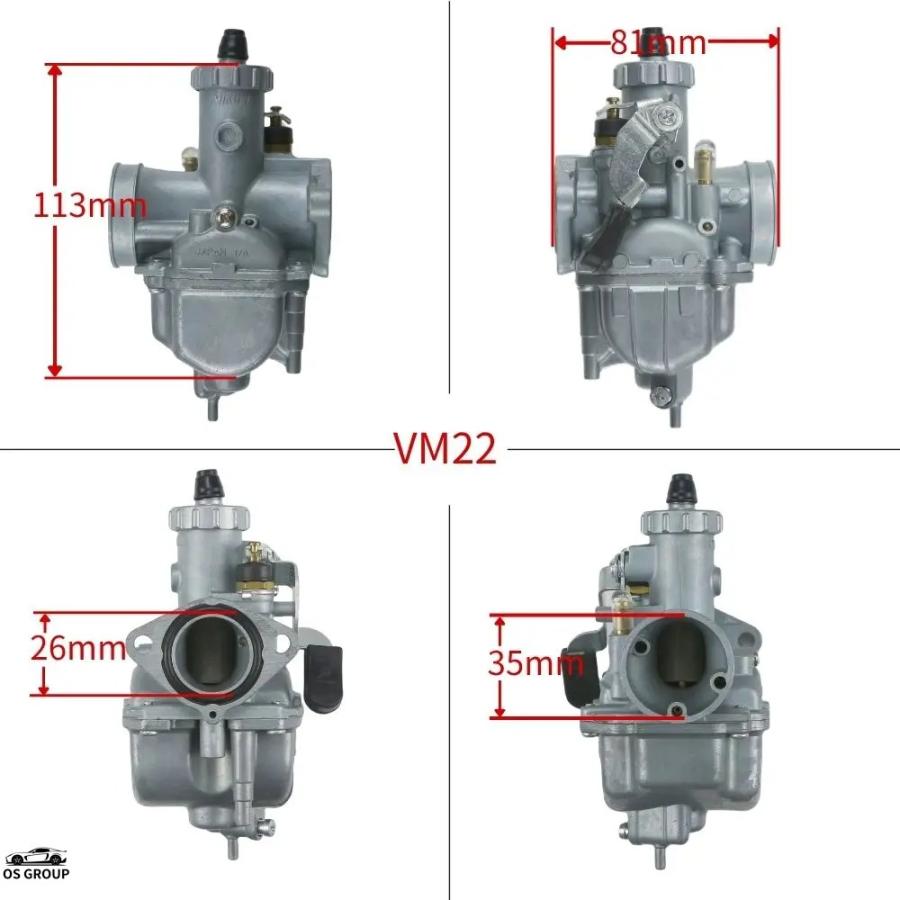 並行輸入品】 バイク キャブレター キャブ VM22 26mm Mikuni 110cc