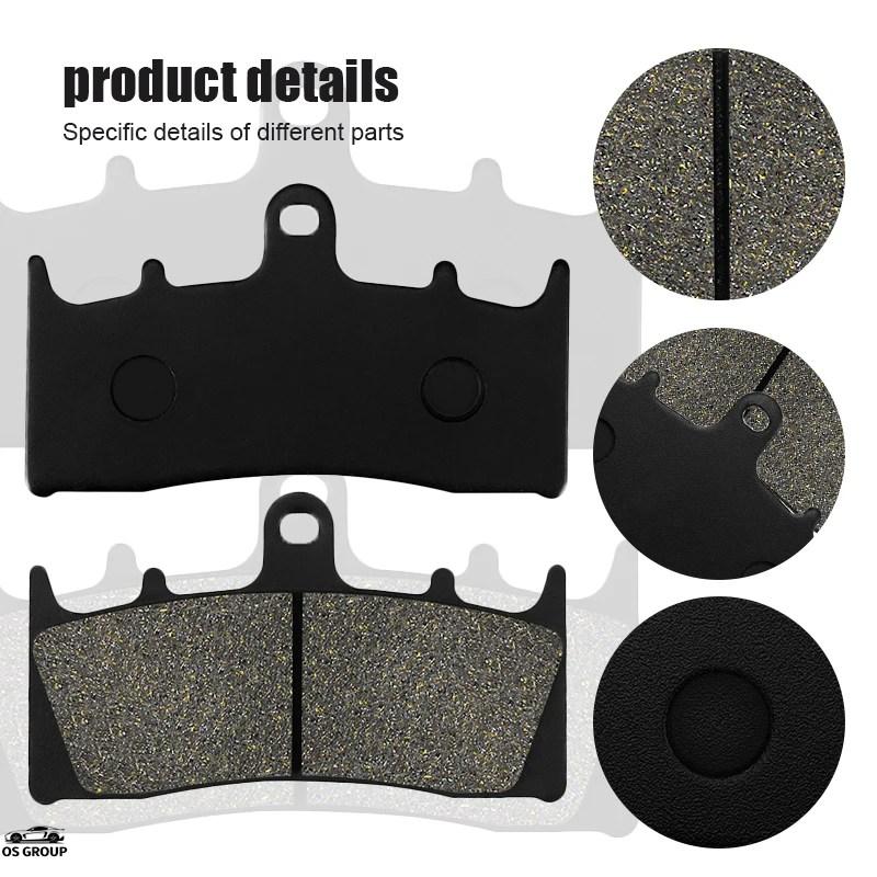 並行輸入品】 2 ペアs バイク フロント ブレーキ パッド カワサキ ZX6R