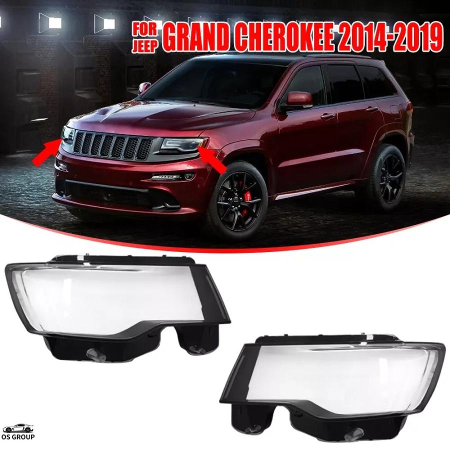 JEEP グランドチェロキー ヘッドライトレンズカバー 左右セット 社外品新品 並行輸入品 左 サイド ヘッドライト レンズ カバー 透明 ヘッド ライト