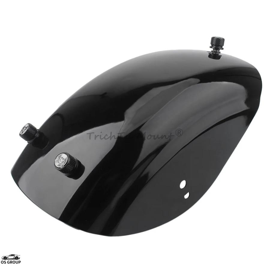 ☆ハーレー リアフェンダー 黒 バイク パーツ 中古 泥除け テールランプ 付き 並行輸入品 バイク ショート リア フェンダー 泥除け ガード