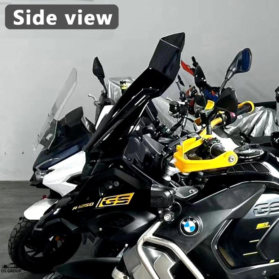 オートバイ B&amp;M&amp;W 【アヒル】 R1250GS R 1250 GS 🎈 アドベンチャー R 1250 GS 201 に適合するR1200GS R1250GS ウィンドスクリーン に適合するR 1250 GS LC ADV トリプル ブラック アドベ