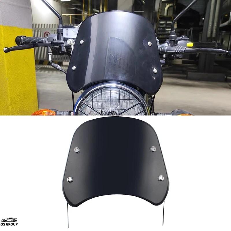 バイクシールド ハーレー用 並行輸入品】 バイク 汎用 ブラック 風よけ 風防 ウインドシールド