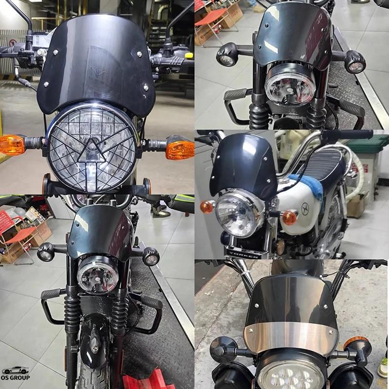 並行輸入品】 バイク 汎用 ブラック 風よけ 風防 ウインドシールド