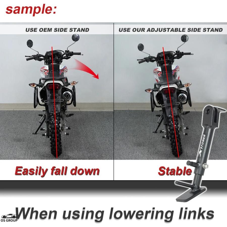 【並行輸入品】 バイク 調整可 スタンド Kickサイド Sikeスタンド パーキング ブラケット ヤマハ YZF-R 125 2019年 ...