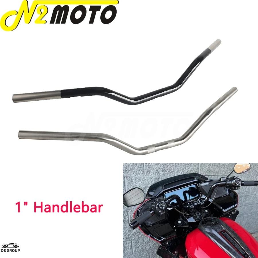 並行輸入品 バイク 1″ ブラック レトロ Drag ハンドル バー ハーレー 