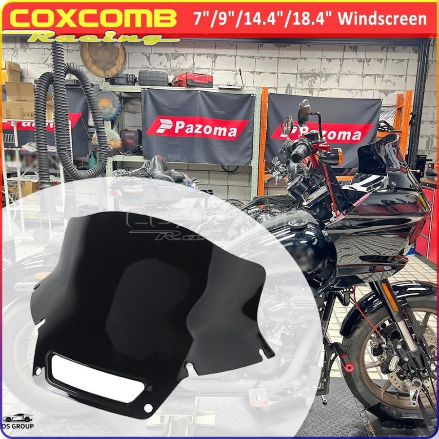 並行輸入品】 7-18 インチ フロント 風防スクリーン バイク フェア