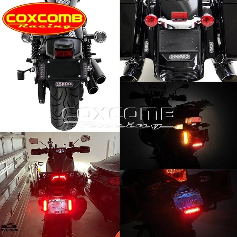 並行輸入品 レッド アンバー オレンジ B6 プレート LED テール 
